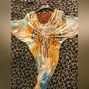 One World Long Colorful Maxi Dress